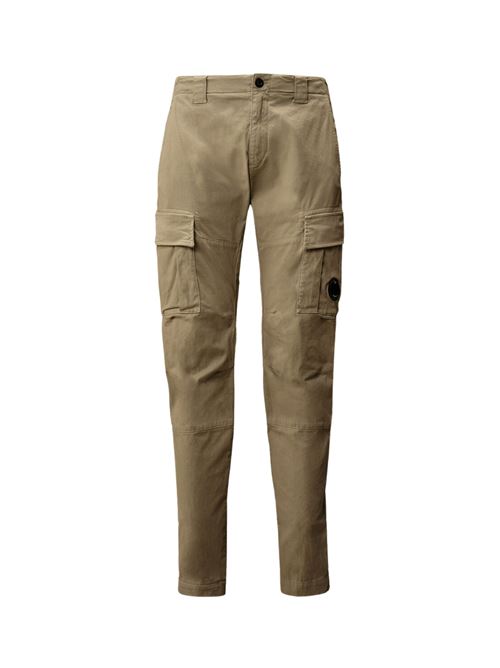 PANTALONI CARGO ERGONOMICI IN RASO ELASTICIZZATO C.P. COMPANY | 19CMPA731A 005529G331